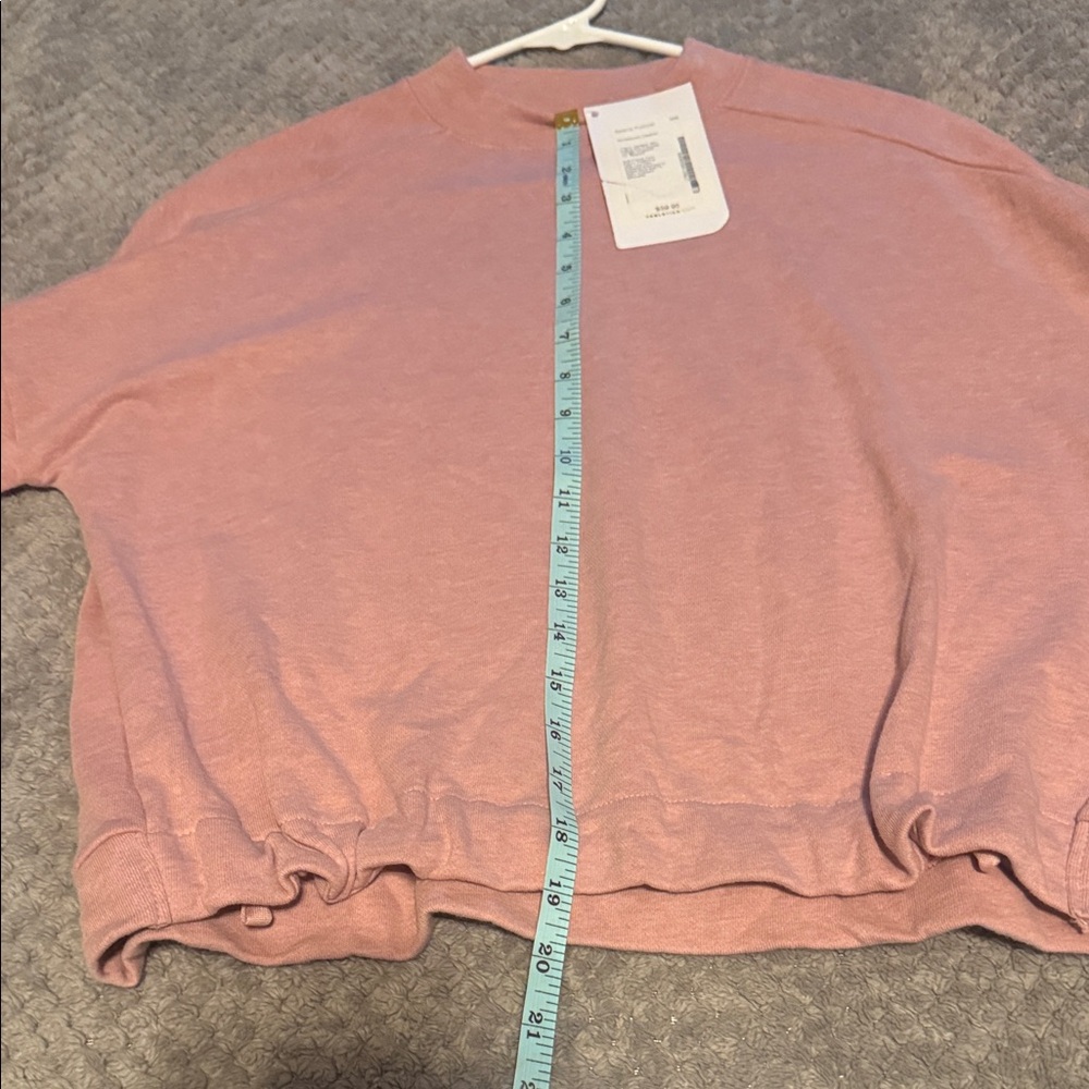 🌸 **Fabletics Selena Semi-Cropped Pullover – Rosebloom Heather (XXS)** 🌸 - Picture 6 of 10